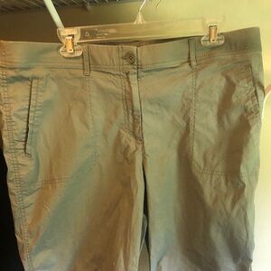 Chico's Green Bermuda Shorts Vibrant Style